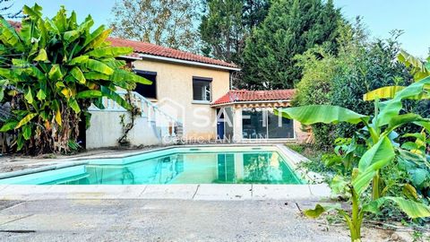 Family house with swimming pool and large garden in Aigues-Vives (09600) Charming single-storey house of 180 m², located in a quiet and green setting, ideal for family life. It offers 3 large bedrooms, a kitchen open to a bright living room, and a ba...