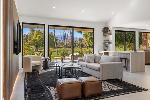 Quite possibly the most upgraded home available under $1MM on a golf course with mountain views in the entire Coachella Valley. This exquisite, fully remodeled 3-bed, 2-bath home is truly a showstopper, offering a blend of luxury and modern design. F...