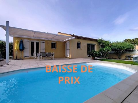 Plain-pied 4?chambres + piscine dans un jardin paysager – Vivre autrement à Mèze !