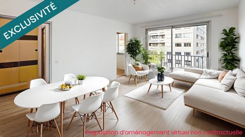 JEAN MACÉ T1 30m² en très bon état, étage élevé