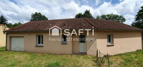 Maison T4 de plain pied avec terrain, quartier calme, proximité des commerces.