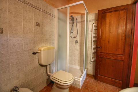 Resting in Radda In Chianti, Tuscany, Italy, this 7-bedroom farmhouse can host a family or group of 14. Just 2 km from the town centre, the farmhouse has a swimming pool equipped with sunbeds, after a walk of 250 m. During your stay here, you can pla...
