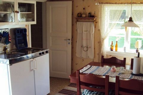 Cozy holiday home in a lovely setting. Perfect for a relaxing holiday, the house is close to beautiful nature with lots of trees and greenery. About 600 m to the beautiful Lake Kråksjön, and on the big nature lawn there is plenty of space for play an...