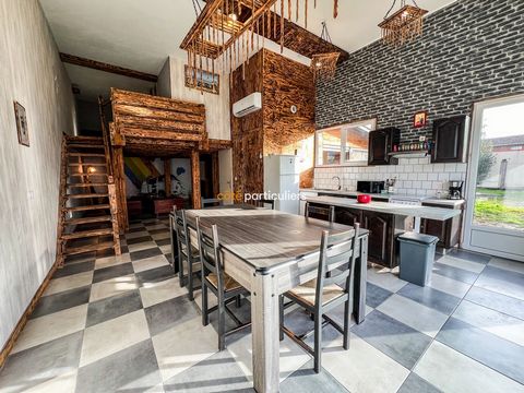 Côté Particuliers Mimizan presents this 3-room house of 85m2, ideally nestled in the heart of the city center of Mimizan Bourg. On the ground floor, discover a bright dining room, an open fitted kitchen, a 30m2 living room, a bathroom and a toilet. T...