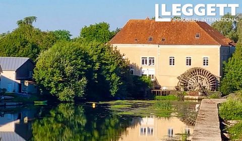 A26776MNL49 - This impressive mill house commands a truly idyllic spot on the river Loir, on the edge of a charming village in the northern Loire Valley. A former cardboard box factory, the building dates back to 1850. It is divided into 2 wings whic...