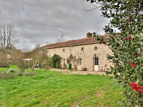 Tastefully renovated eighteenth century property on more than one hectare of land with gite, barns and above ground swimming pool. Less than 10 minutes from Moncoutant sur Sèvre, 15 minutes from La Chataigneraie. The main house comprises on the groun...