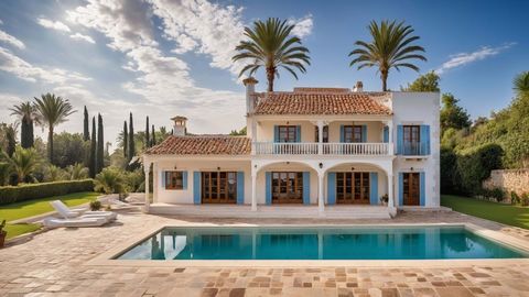 This new building in classic style near Ses Salines in the south of the island of Mallorca offers a Mediterranean ambience. The attractive single-family house impresses with its typical architecture with natural stone elements, large windows and high...