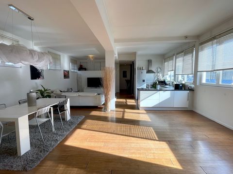 For rent, in a private courtyard, large and beautiful loft of 128m2 located on the 3rd floor of a loft/workshop style building rehabilitated in 2013. It is located near the Plaine Saint Denis Stade de France, studios, schools, organic shops and RER t...