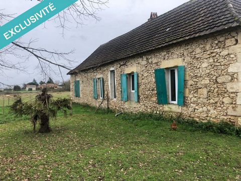 Exceptional 10 minutes from Bergerac, large property consisting of a charming stone farmhouse of 100m2, living room-kitchen, entrance, office area, wardrobe, shower room, toilet, a bedroom, a room that can be used as an office. Upstairs, attic to be ...