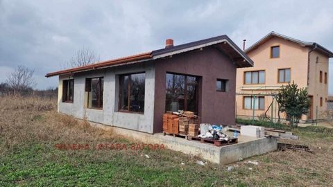Yavlena Agency for sale a newly built house in the village of Future with an area of 100 sq.m There is the following distribution: entrance hall, spacious living room with kitchenette, two bedrooms, one of which has a separate place for a small close...