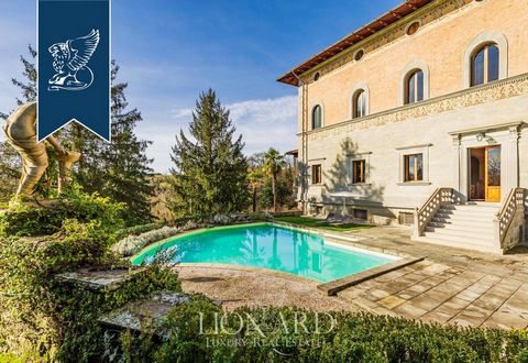 This fantastic luxury estate with a pool is for sale in the province of Florence, surrounded by the leafy Tuscan countryside. Its beauty can be admired while walking in the 2-hectare private garden, one hectare of which is dedicated to the cultivatio...