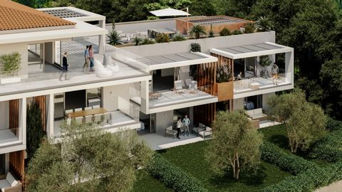 Biot, Vues panoramiques dans la nouvelle résidence contemporaine