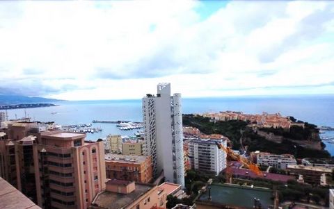Nestled within a modern residence on a high floor, this 3 bedroom apartment offers breathtaking panoramic views of the sea and Monaco, creating an enchanting and prestigious ambiance. As you step through the entrance, you're greeted by an elegant foy...