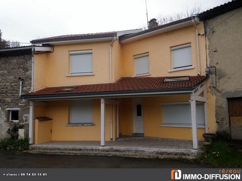 Fiche N°Id-LGB168332: Thiers, House of about 117 m2 comprising 6 room(s) including 4 bedroom(s) - View: Nature - Renovated construction - Ancillary equipment: terrace - double glazing - fireplace - - heating: Gas stove - Energy class E: 311 kWh.m2.an...