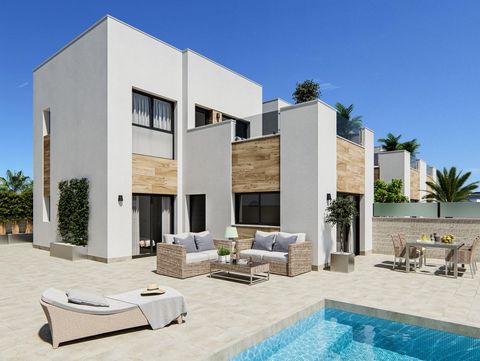 Neubau-Villa mit privatem Pool zu verkaufen in Benijófar(Alicante) ~~Eine erstklassige Lage in Benijófar~Eingebettet in die charmante Stadt Benijófar bietet diese neue Wohnanlage die perfekte Mischung aus modernem Design und einem ruhigen mediterrane...