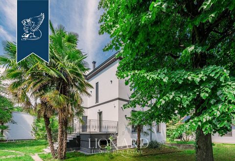 In the leafy north-west area of Milan, in a great position to reach the city centre and the lakes, there is this wonderful villa with an outbuilding and a 3,000-sqm private garden for sale. The luxury property consists of a 300-sqm villa from the 195...