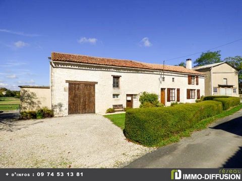 Fiche N°Id-LGB170852 : Chef boutonne, Maison d'environ 179 m2 comprenant 5 piece(s) dont 2 chambre(s) + Jardin de 5193 m2 - Construction Pierres - Equipements annexes : jardin - parking - double vitrage - cheminee - - chauffage : Bois Po?le - DPE en ...