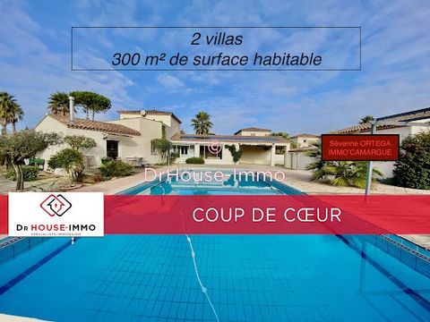 BIENS EXCEPTIONNELS À AIGUES-MORTES SUR UN TERRAIN PAYSAGER ET ARBORÉ DE PLUS DE 2000M² AVEC PISCINE DEUX VILLAS NON MITOYENNES DE PLUS DE 300M² HABITABLES L’ENSEMBLE DONT UNE DE 149M² ET L’AUTRE DE 151,40M² (MESURES RÉALISÉES PAR LE DIAGNOSTIQUEUR) ...