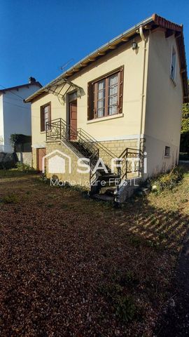 Loches – Petit pavillon de 49 m² sur sous-sol de 42 m2 avec terrain 917 m2 et grenier aménageable