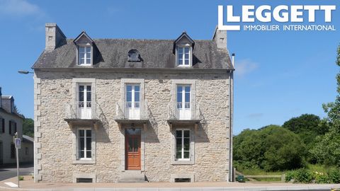 A21858SEB29 - This beautiful stone house is set in a large mature garden at the edge of the village of Locmaria-Berrien Gare. Bright rooms and tall ceilings give a great sense of space, further enhanced by the secluded terrace overlooking the garden ...