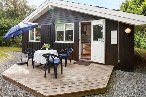 A holiday cottage with a whirlpool and sauna in the large bathroom. The cottage is located on a large natural plot with plenty of space for games. In walking distance of the sea and close to shopping. Wooden terrace in front of the cottage and a part...