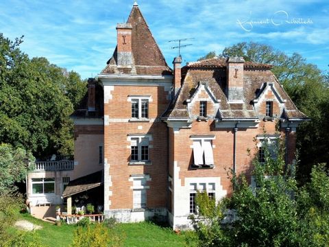 Castle from the beginning of the 20th century built on an enclosed and wooded park of 1.9 ha, living area of 450 m2. On the ground floor, a majestic entrance hall opening onto a 50m2 living room, a 27 m2 living room, a 25 m2 dining room with fireplac...