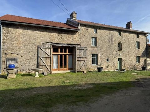 Situated in a small hamlet amongst a handful of houses surrounded by rolling countryside in the beautiful department of the HAUTE VIENNE between the towns of Bellac and la Souterraine is this beautifully presented old traditional stone farmhouse sitt...