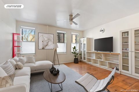 Loft living in Morningside Heights! Best pre-war 2 bedroom! Architecturally renovated home. The open plan living room and kitchen affords a great entertaining space. There is wide Norwegian pine plank flooring which was likely salvaged from a 1700's ...