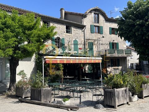 For sale, in the town of Antraigues sur volane, village of tourist fame: Bar Hotel Restaurant with License IV. Building registered in the Napoleonic cadastre that belonged to Jean Ferrat who named it so. Beautiful location on the village square, 10 m...