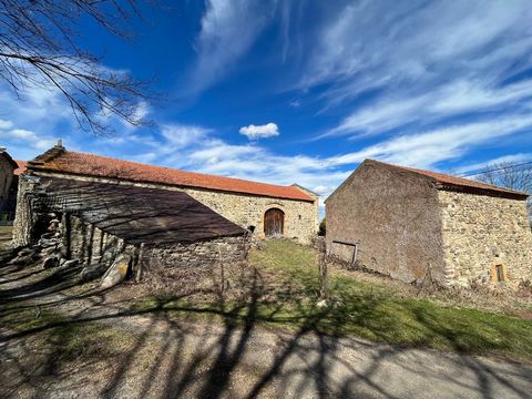 Barn of 250m2 on the ground to develop, on a plot of about 350m2 including a second barn used as a garage of 30m2 on the ground on two levels. Small outbuildings on the back of the main building, stable of 80m2 in the basement, an adjoining courtyard...