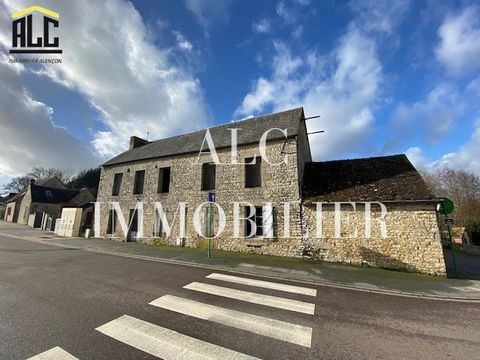 Loane LEGROS of the ALC Real Estate Agency in Alençon offers for sale this stone house to be restored of 140 m2 10 minutes from Sées. This house has several rooms: one room with a fireplace of 38.21 m2, one room of 16.34 m2. Upstairs: a room of 36.56...