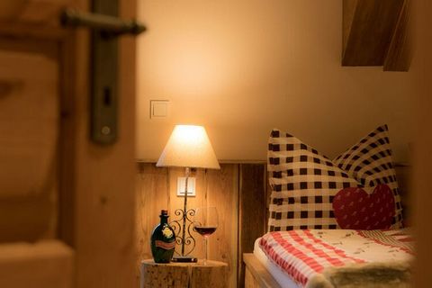 The chalet has 2 generously furnished bedrooms with double beds, one with 2 original 7 dwarf beds, as well as a covered balcony, 2 exclusive baths with underfloor heating, towel radiator and natural stone washbasin, rain shower, sauna, a rustic livin...