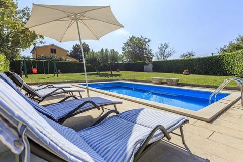 The Villa Nuky, 112 sqm², is a self-service accommodation for max. 6 people, with a large garden, very nicely maintained, with an open swimming pool with guests.