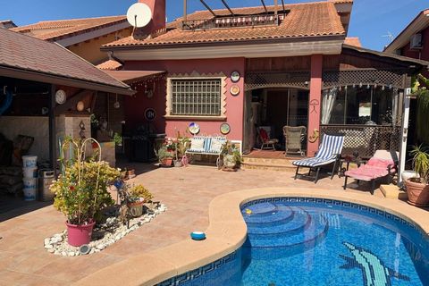 A superb south facing 3 bedroom detached villa on the much sought after El Raso urbanization. nbsp;On entering the garden, you are met with a very spacious terrace allowing for off road parking via electric gates into a large wooden gazebo and a tile...