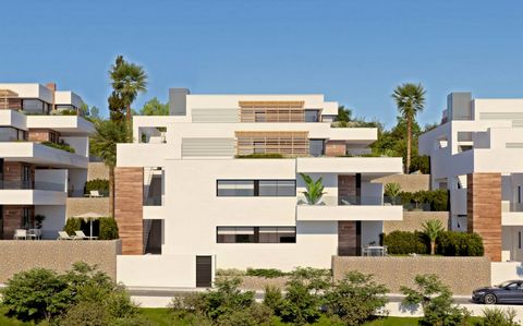 Apartments in Cumbre del Sol, Costa Blanca New built apartments, with a modern architecture, with 2/3 bedrooms and 2 bathrooms, kitchen open to the living room, with various models to choose from, terrace and garden on the ground floor apartments, an...