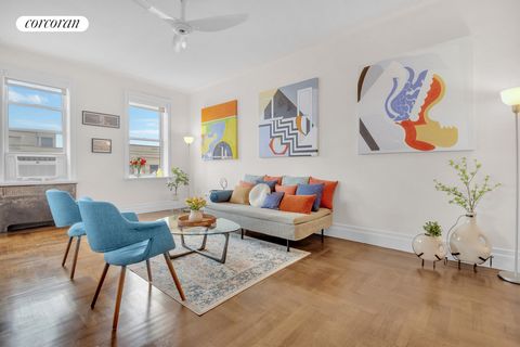 SHOWINGS BY APPOINTMENT ONLY HIGH, BRIGHT, AND BEAUTIFUL! This top-floor Art Deco gem, offering peace and privacy, is a move-in ready home. Not one inch was overlooked in the superb gut renovation, including a complete rewiring of the electrical line...