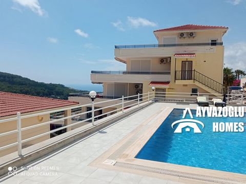 Villa in Kargicak with magnificent sea and castle views Private villa with a 2+1 duplex plan and a usage area of 150 m2 in Kargicak. m.40 m2 garden. The plan of the villa includes a living room combined with a kitchen, 2 bedrooms, 2 bathrooms and 2 b...