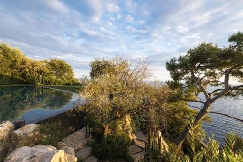 Villa d'exception conçue par l'un des plus grands architectes internationaux : Jean Nouvel, parfaitement intégrée au paysage, elle est arrimée à flanc de falaise, en surplomb de la Grande Bleue, entre le Cap Ferrat et la baie des Anges. Cette somptue...