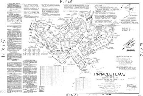 Lots available in the prestigious neighborhood of Pinnacle Place! This is the Front Corner lot to the neighborhood, ready for your custom dream home!