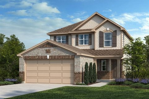 KB HOME NEW CONSTRUCTION - Welcome home to 22802 Wolfshire Way located in Bauer Meadows and zoned to Waller ISD! This floor plan features 3 bedrooms, 2 full baths, 1 half bath and an attached 2-car garage. Additional features include stainless steel ...