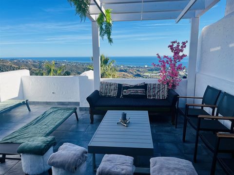 MARBELLA ......LOCATION..LOCATION..FANTASTIC VIEWS..... PROPERTY OF THE MONTH REDUCED TO SELL Explore this incredible opportunity to acquire an elevated townhouse in the coveted Altos Marbella area, boasting panoramic terraces with stunning sunrise t...