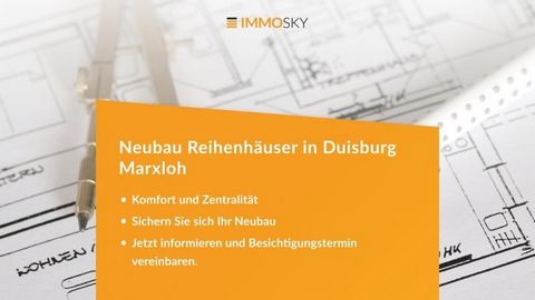 Nell'ambito quartiere di Duisburg-Marxloh, stiamo progettando di costruire tre moderne case a schiera caratterizzate da un arredamento di alta qualità e da una costruzione ben ponderata. Ogni casa offre circa 130 m² di superficie abitabile e dimensio...