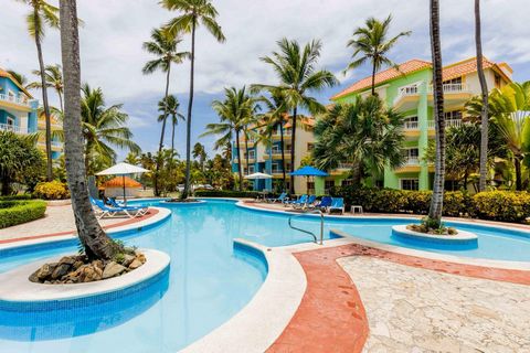 Great investor opportunity For sale 2 bedroom condo situated in a heart of Bavaro in a quiet  and  safe residence steps to all touristic places, bars, restaurants, shops. 5 minutes walking distance to the spectacular Los Corales beach with white cora...