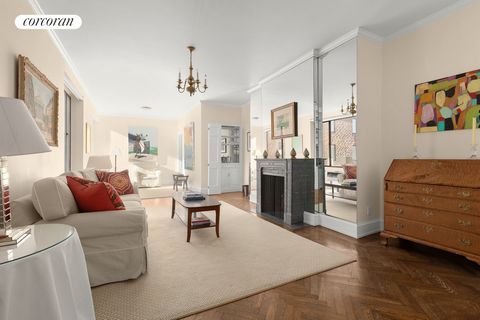 Elegant and renovated two bedroom, two bathroom cooperative with East River views on Beekman Place. Apartment features: South facing, excellent condition home overlooking the enchanting building garden A gracious foyer leads you past the kitchen, inv...