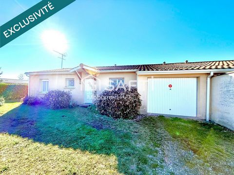 Maison plain pied 93 m², 3 ch, garage, jardin,