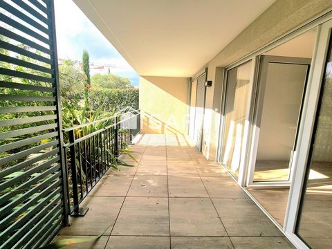 Quartier résidentiel recherché - Beau T2 de 43m2 avec terrasse 14m2 et parking privatif dans une résidence sécurisée, proche centre ville COGOLIN