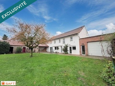 À vendre – Maison de caractère au fort potentiel – Escautpont /6 chambres /double garage+ dépendances