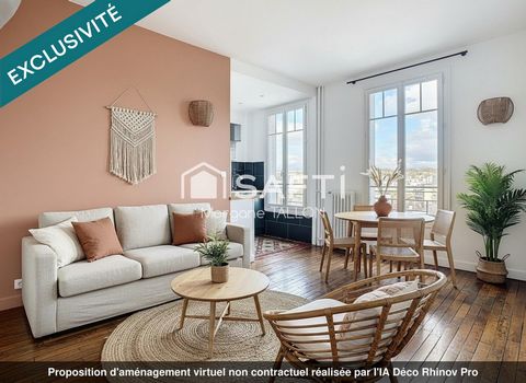 Appartement 2 pièces traversant au calme