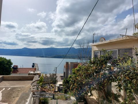 Sitia, East Crete: Nice large town house enjoying sea views just 190 meters from the sea. The house is 120m2 located on a plot of 220m2. It consists of an open plan living and sitting area enjoying beautiful sea views, a kitchen, two bedrooms and a b...