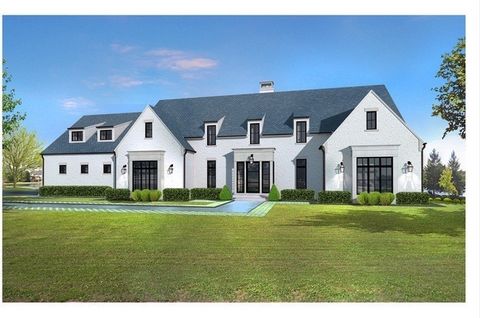 Artist rendering of the proposed new construction in photos. Estimated completion 14-16 months after contract. This transitional lake front manor, set on 1.3 acres, offers a first-floor master suite with heated bathroom floor, family room with firepl...